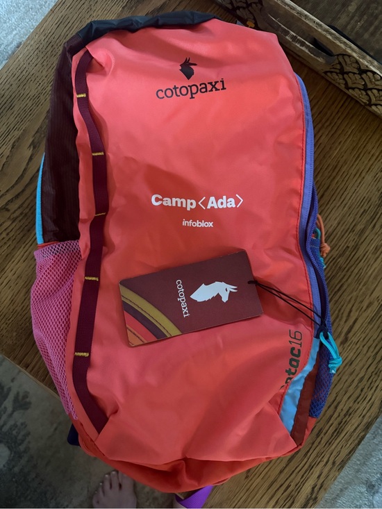 cotopaxi Accessories - cotopaxi Camp Ada backpack in coral with blue and purple accents